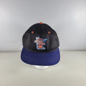 VTG 1992 NCAA Final Four Hat Twin Cities Black & Blue Drawstring Back #1 Apparel